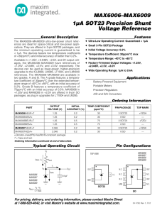 MAX6006BEUR+T Datasheet - Part Number Search
