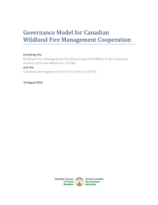 Governance Model for Canadian Wildland Fire Management