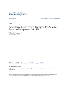 Acute Hyperbaric Oxygen Therapy Alters Vascular Reactivity