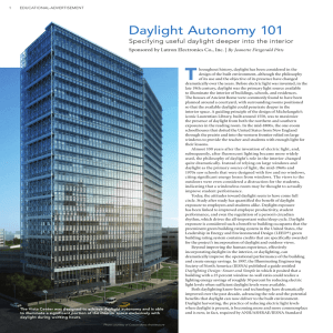 Daylight Autonomy 101