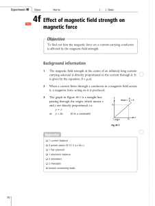 Effect of magnetic field strength on magnetic force