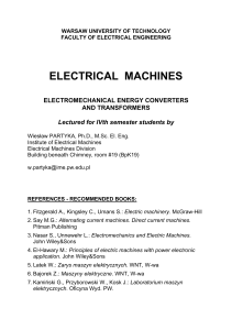 electrical machines - Instytut Maszyn Elektrycznych