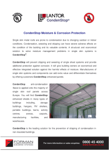 CondenStop Brochure - Forman Building Systems