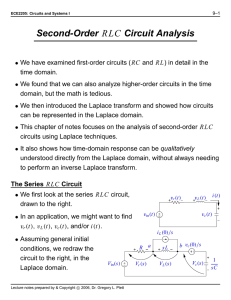 Second-Order RLC Circuit Analysis