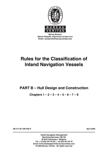 Rules for the Classification of Inland Navigation Vessels