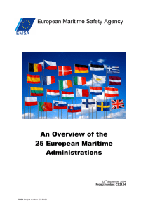 Overview of the 25 maritime administrations