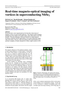 Real-time magneto-optical imaging of vortices in superconducting