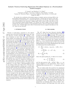 Inelastic Neutron Scattering signal from Deconfined Spinons