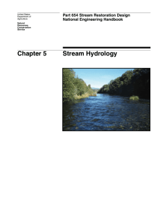 Chapter 5--Stream Hydrology - US Department of Agriculture