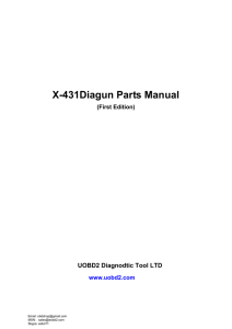 X-431Diagun Parts Manual