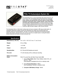PGA-710 Autoanalysis System Set - Pro