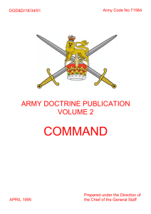 ADP Command (ADP 2) - Integrated Defence Staff