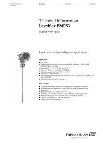 Levelflex FMP53 - Endress+Hauser Portal