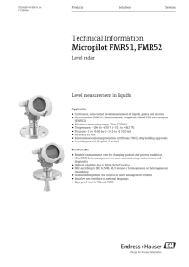 Micropilot FMR51, FMR52