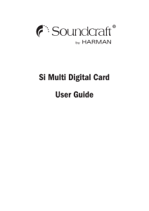 Si Multi Digital Card User Guide