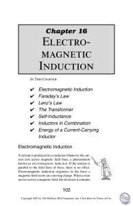 ELECTRO- MAGNETIC INDUCTION