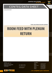 room feed with plenum return