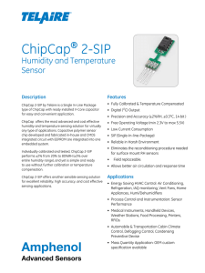 ChipCap® 2-SIP Humidity and Temperature Sensor