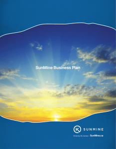 SunMine Business Plan