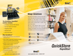 Why QuickStore? - Wasp Barcode Technologies
