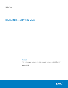 data integrity on vnx