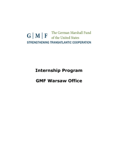 Internship Program GMF Warsaw Office