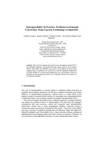 Interoperability In Practice: Problems in Semantic - DPI