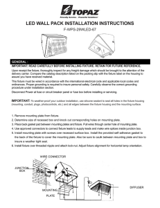 LED WALL PACK INSTALLATION INSTRUCTIONS