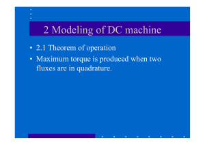 2 Modeling of DC machine