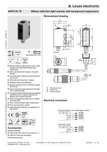Accessories: Dimensioned drawing Electrical connection HRTR 55 "S"