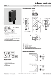 Accessories: Dimensioned drawing Electrical connection ODSL 8