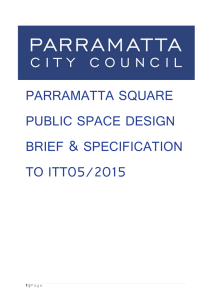 Parramatta Square Public Space Design Brief and Specification