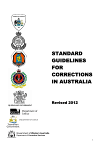 Standard Guidelines for Corrections in Australia