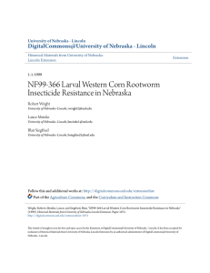 NF99-366 Larval Western Corn Rootworm Insecticide Resistance in
