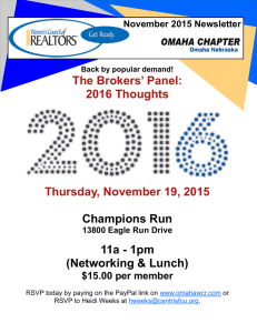 November 2015 Newsletter - Omaha Women`s Council of Realtors