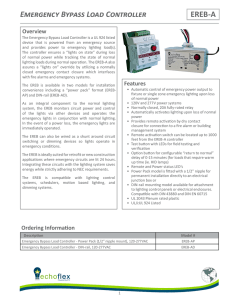 Emergency Bypass Load Controller EREB-A