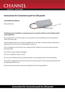 E/LED/PANEL/M3/MODULE installation guide