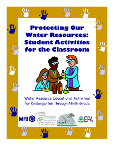 Protecting Our Water Resources: Student Activities for the Classroom
