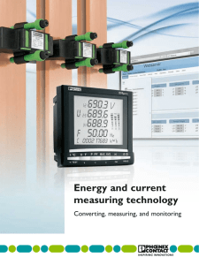 Energy and current measuring technology