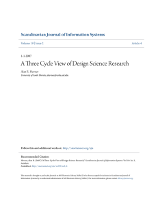 A Three Cycle View of Design Science Research