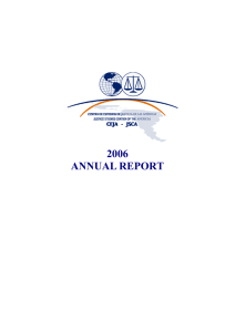 2006 annual report - Centro de Estudios de Justicia de las Américas