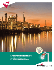 EV LED Series Luminaires