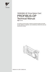 YASKAWA AC Drive-Option Card PROFIBUS-DP Technical
