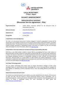 Administrative Assistant (Personnel Service Agreement – PSA)