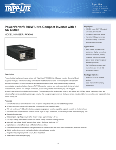 PowerVerter® 700W Ultra-Compact Inverter with 1 AC