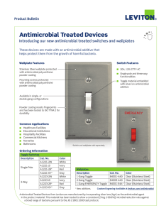Antimicrobial Treated Devices