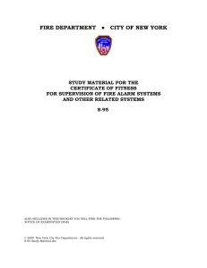 s-95: supervision of fire alarm systems