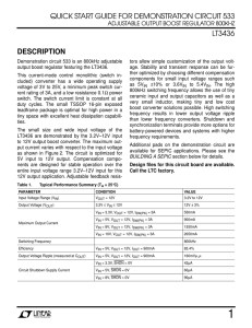 DC533 - LT3436EFE Evaluation Kit Quick Start Guide