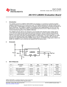 AN-1513 LM2853 Evaluation Board (Rev. A)