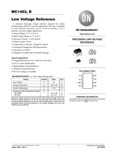 MC1403, B Low Voltage Reference